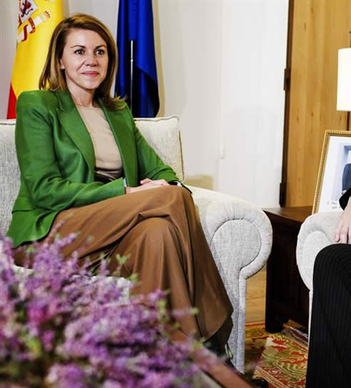 La presidenta de Castilla-La Mancha, María Dolores Cospedal, este jueves
