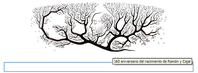 El médico español, Santiago Ramón y Cajal, cumpliría este 1 de mayo 160 años. Por ese motivo el famoso buscador le dedica su Doodle