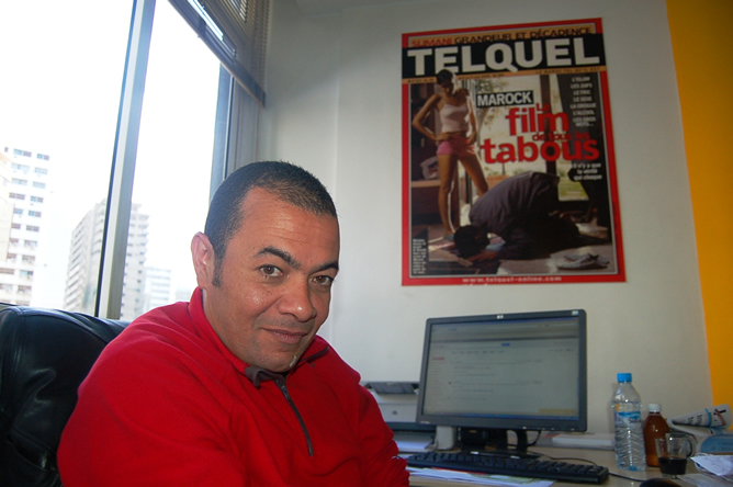 Karim Boukhari, director del semanario francófono Tel Quel