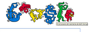 Keith Haring y sus coloridos dibujos, el doodle de Google