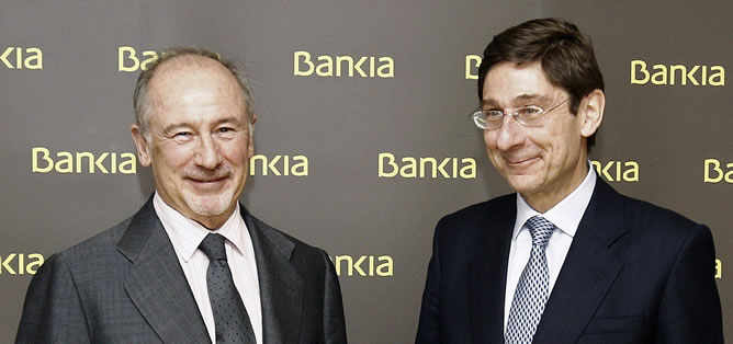 Rodrigo Rato y José Ignacio Goirigolzarri, pasado y futuro de Bankia