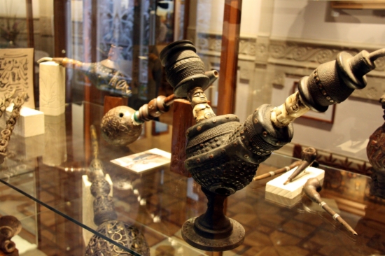Una de las pipas que se exponen en el nuevo Museo del Cannabis de Barcelona