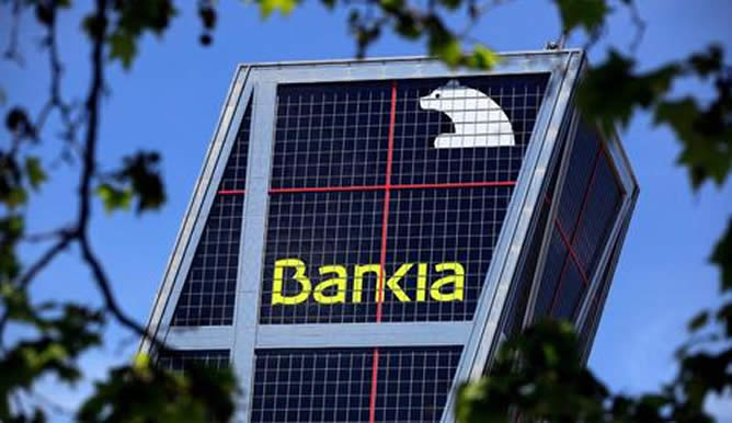 Sede de Bankia en una de las Torres Kio de Madrid