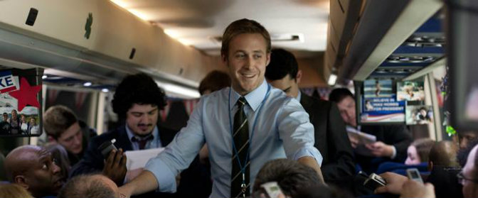 Ryan Gosling en un fotograma de 'The ides of march'