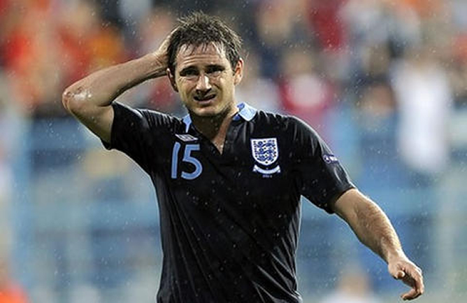 El centrocampista inglés Frank Lampard, durante un partido disputado con la selección de Inglaterra