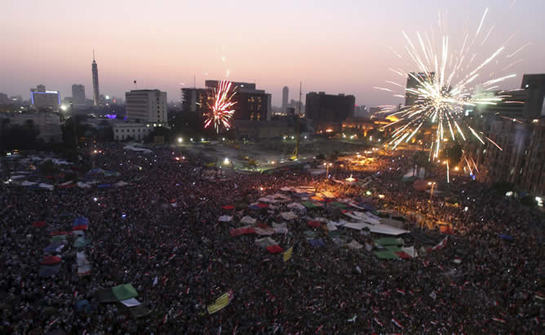 FOTOGALERIA: Fuegos artificiales en honor a Mohamed Mursi