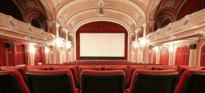 Una sala de cine vacía