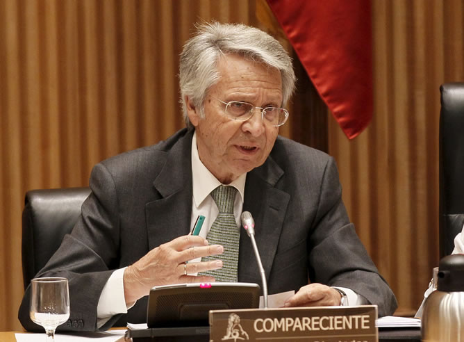 Comparecencia de Julio Fernández Gayoso, exdirectivo de Novacaixagalicia, durante la segunda ronda de la Comisión de Economía del Congreso