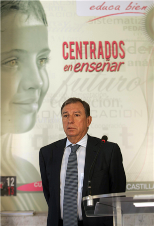 Juan José Mateos, consejero de Educación de Castilla y León, en la presentación del curso escolar