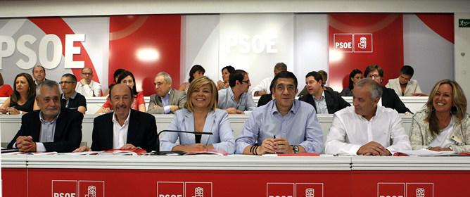 Primera reunión del Comité Federal del PSOE desde que Alfredo Pérez Rubalcaba es el líder del partido.