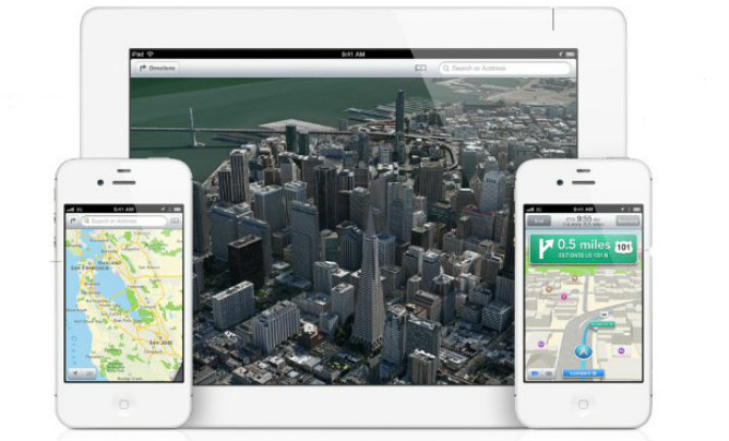 Apple lanzó su aplicación de mapas con la actualización de iOS 6 el 19 de septiembre
