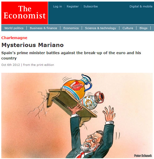 Ilustración que acompaña al artículo de opinión en el diario británico 'The Economist'