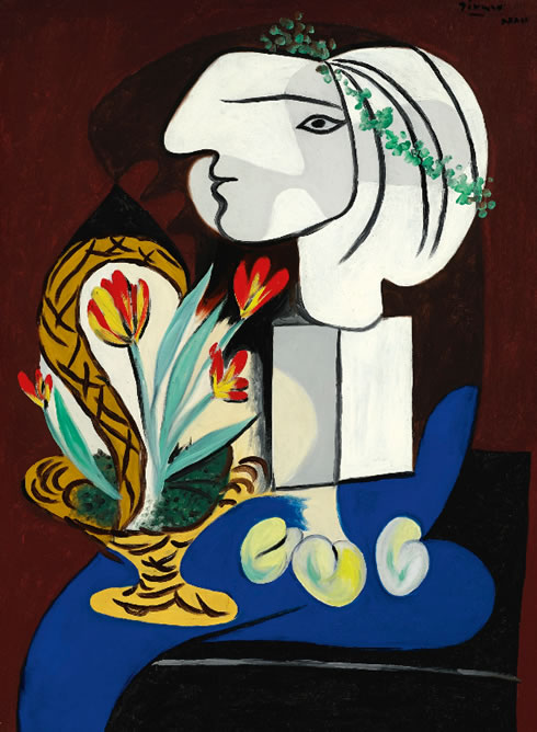 El cuadro de Picasso 'Nature morte aux tulipes' representa a una de las amantes del pintor