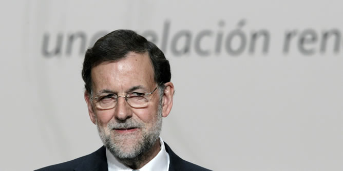 El presidente Mariano Rajoy durante la clausura de la cumbre iberoamericana celebrada en Cádiz.