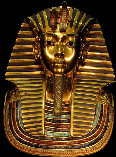 Máscara funeraria del faraón Tutankamón