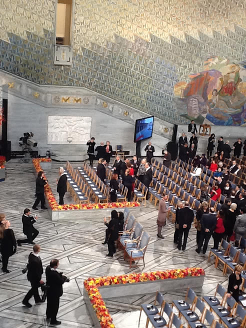 Llegan los primeros invitados a la ceremonia de entrega del Nobel de la Paz