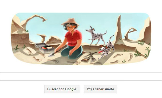 Google dedica su doodle a Mary Leakey, la antropóloga que descubrió el <i>Homo habilis</i>
