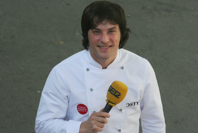 El chef de Àbac, Jordi Cruz, en el Fòrum Gastronòmic Girona 2013.