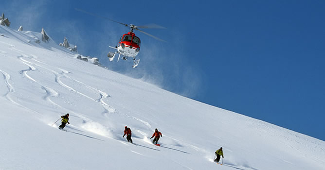 Heli-Ski, una exclusiva modalidad de esquí fuera de pista