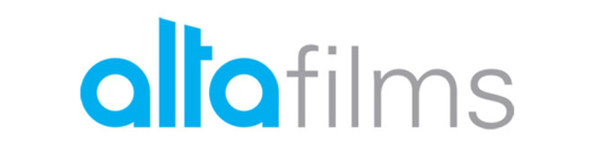 Logo de la distribuidora, productora y exhibidora Alta Films