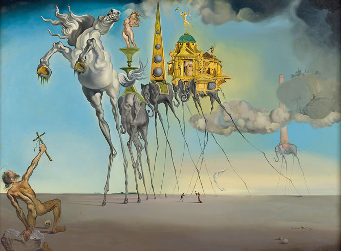 'La tentación de San Antonio', obra del pintor Salvador Dalí