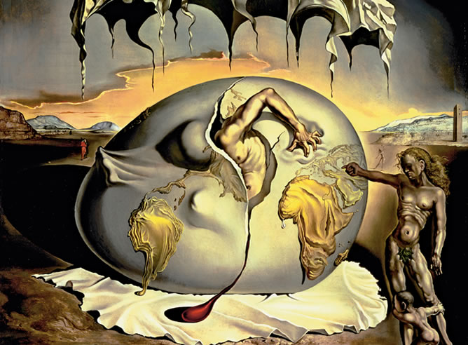 'Niño geopolítico contemplando el nacimiento del hombre nuevo', obra del pintor Salvador Dalí