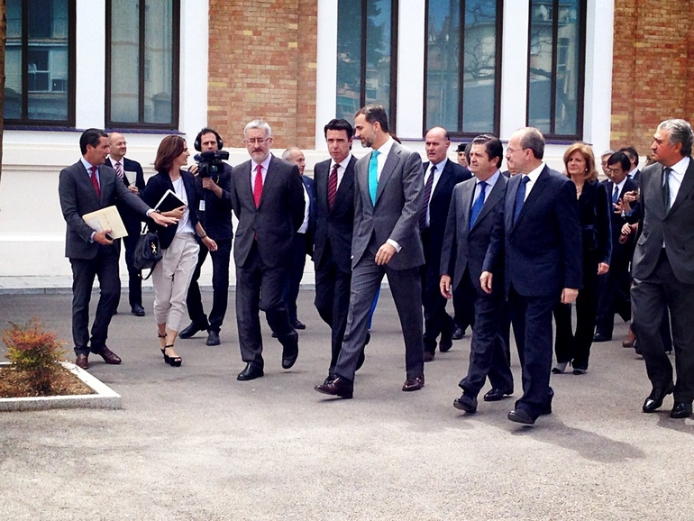 Príncipe de Asturias visita Málaga para inagurar el proyecto Zem2All en Tabacalera
