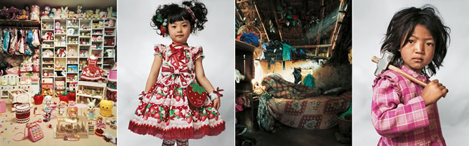 'Donde los niños duermen', una serie de fotografías con las que Mollison ha recorrido medio mundo mostrando las diferencias con las que viven los niños.