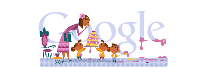 Google homenajea el Día de la Madre con un doodle