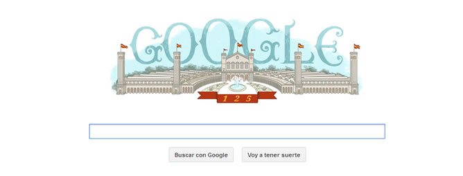 El doodle de Google de la Exposición Universal de Barcelona de 1888.
