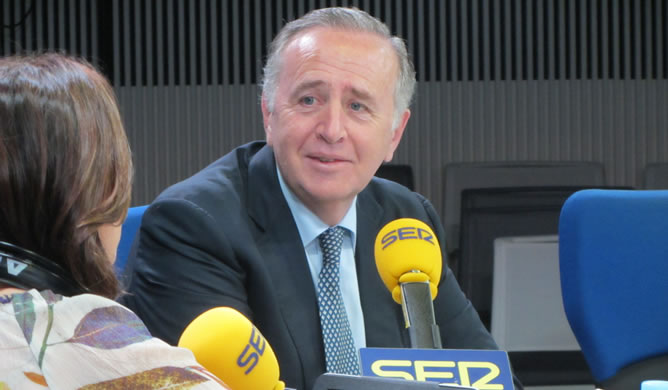 El presidente de Pescanova, Manuel Fernández de Sousa, durante una entrevista en la SER