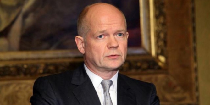El ministro de Asuntos Exteriores William Hague.