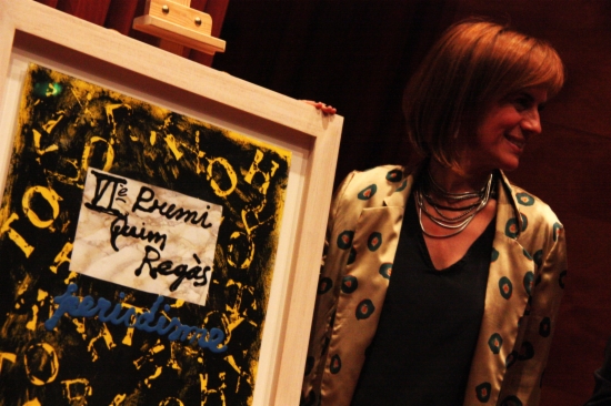 Gemma Nierga ha recibido el premio Quim Regàs por su figura y obra destacada en la mejora e innovación del periodismo
