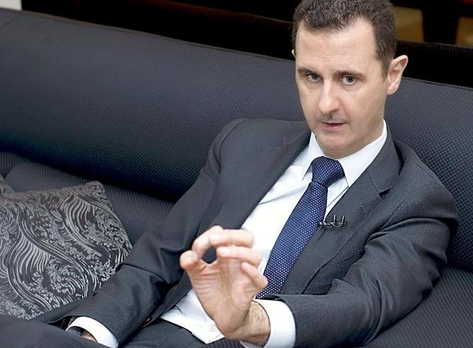 Bashar al Asad durante una entrevista con el diario alemán 'Frankfurter Allgemeine Zeitung'