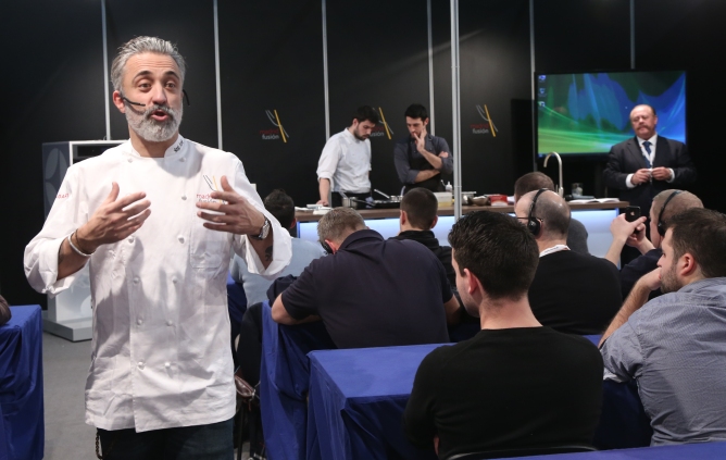El cocinero Sergi Arola, en la última edición del congreso gastronómico Madrid Fusión.