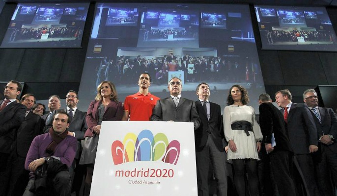 Una imagen de la presentación de la candidatura de Madrid 2020.