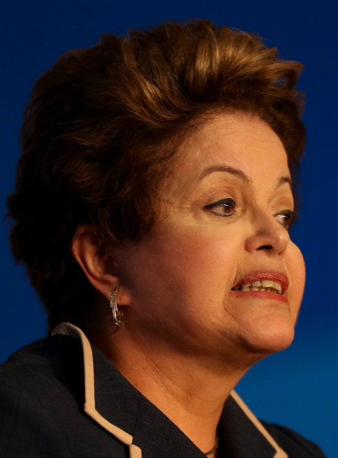 La presidenta de Brasil, Dilma Rousseff, durante una reunión el pasado miércoles en Brasilia