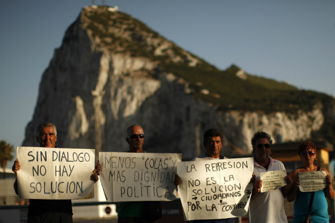 Trabajadores españoles en Gibraltar piden una solución al conflicto entre España y Reino Unido