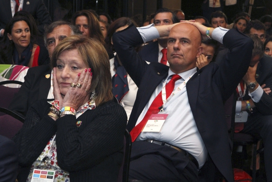 FOTOGALERIA: Decepción en la delegación española