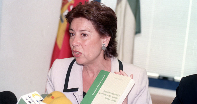 La exministra y exconsejera andaluza, Magdalena Álvarez, durante una presentación (Imagen de archivo)