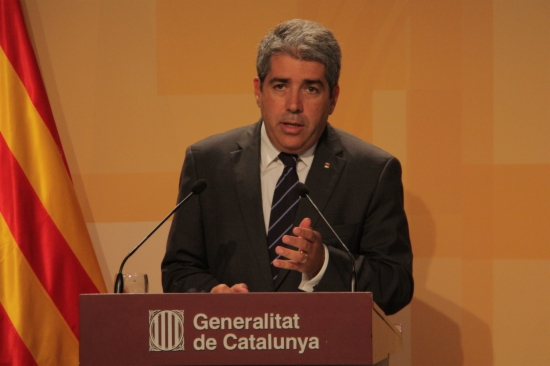 El conseller de Presidencia de la Generalitat, Francesc Homs