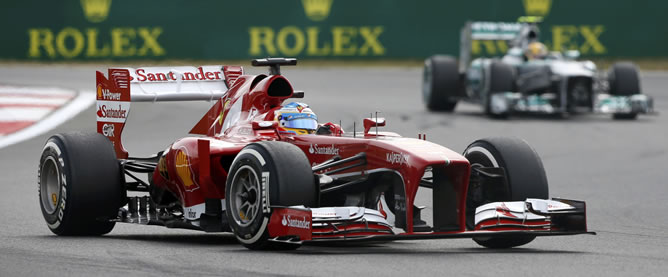 Fernando Alonso en la sesión de clasificación del Gran Premio de Corea.