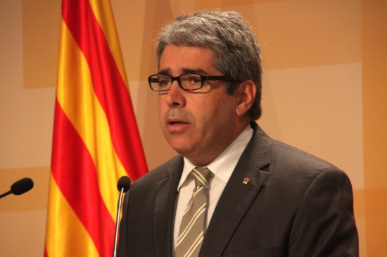 El conseller de Presidència de la Generalitat, Francesc Homs