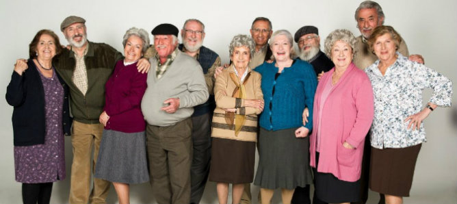 Los abuelos que forman el elenco de 'Los mayores gamberros'