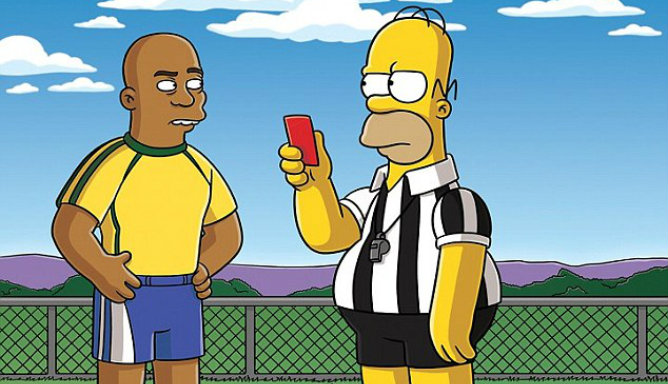 Ronaldo y Homer en un capítulo ya emitido de 'Los Simpson'