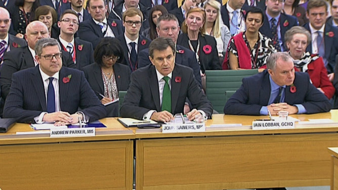 Los máximos responsables de los servicios secretos británicos dan su testimonio ante el Parlamento