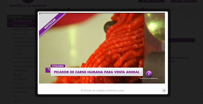 Captura de pantalla del reproductor de vídeo de 'El mirador de Castilla-La Mancha'