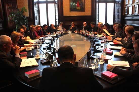 Reunió de la Mesa i la Junta de Portaveus del Parlament