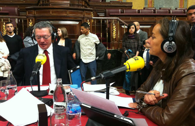 Alberto Ruiz Gallardón, desde el Congreso Alberto Ruiz Gallardón, desde el Congreso