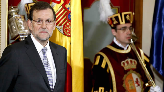 Mariano Rajoy, durante el acto central del día de la Constitución de 2013